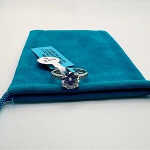 2.1CT Moissanite Solitaire Ring | 925 Sterling Silver | 8mm | Size 6 or 9